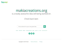 Tablet Screenshot of makiacreations.org